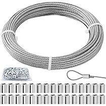 Amazon | ステンレス ワイヤーロープ ワイヤー テント 物干しロープ 長